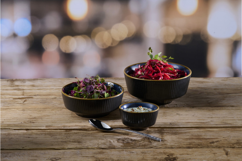 Pot à sauce rond Tokyo Black porcelaine vitrifiée Ø 8 cm Nourish Tokyo Churchill
