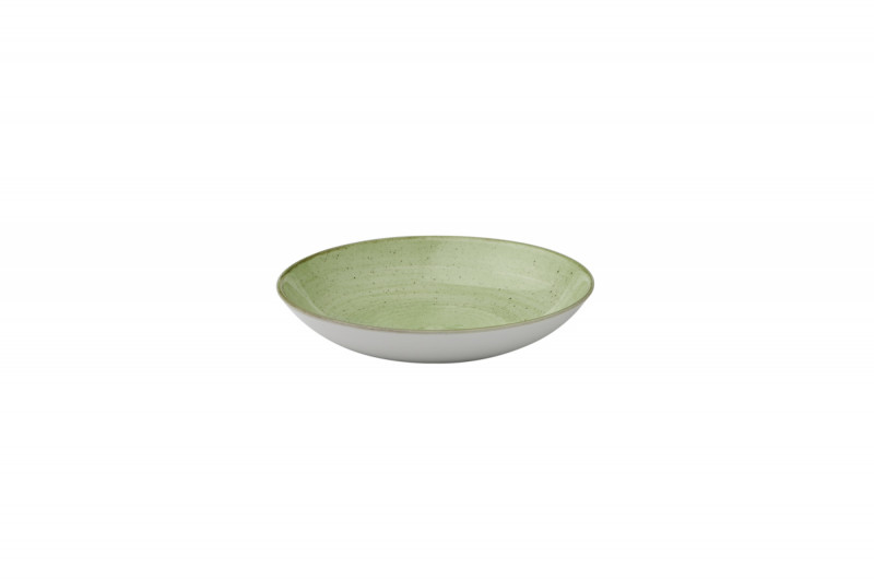 Assiette creuse rond Sage Green porcelaine vitrifiée Ø 24,8 cm Stonecast Churchill