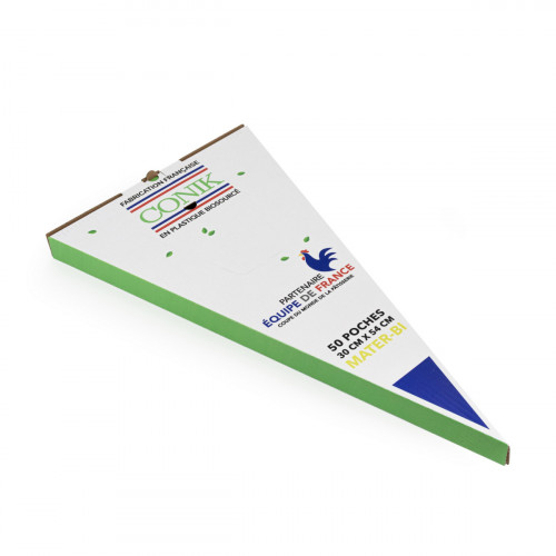 Poche pâtissière transparent plastique 540x300 mm (50 pièces)