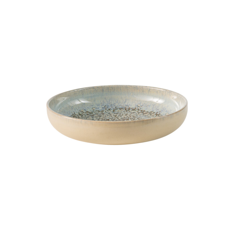 Assiette creuse rond grès émaillé Ø 22 cm Tropic Accolade