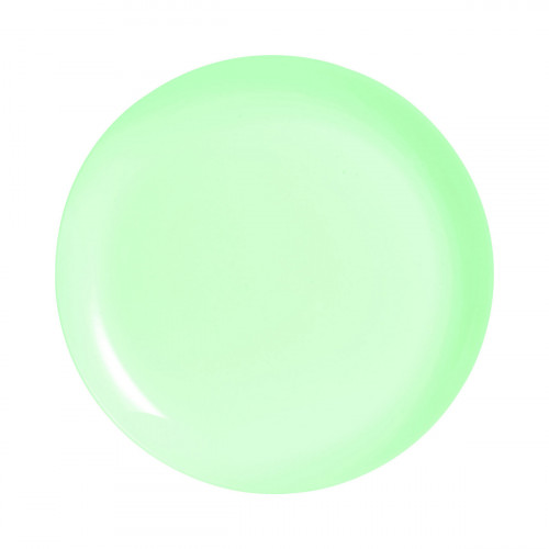 Assiette coupe plate rond vert verre opal Ø 25 cm Diwali Luminarc