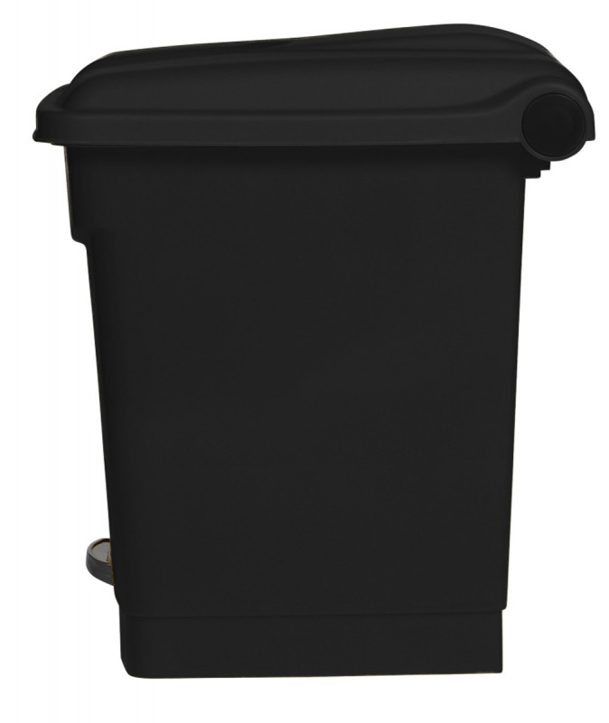 Collecteur à pédale antibactérien et antimicrobien plastique 30 L noir Probbax