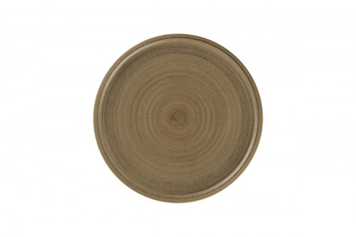 Assiette coupe plate rond Dark Brown porcelaine Ø 27,5 cm Selva Rak
