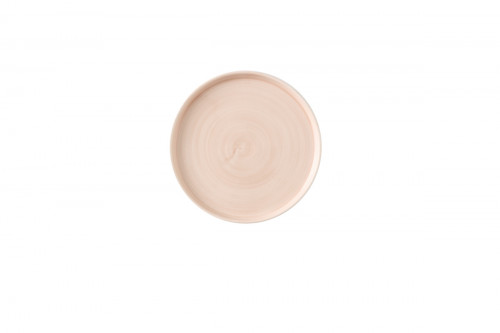 Assiette coupe plate rond Canvas Coral porcelaine vitrifiée Ø 26 cm Stonecast Churchill