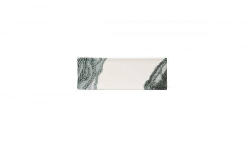 Plat rectangulaire Black porcelaine vitrifiée 8,8 cm Tide Churchill