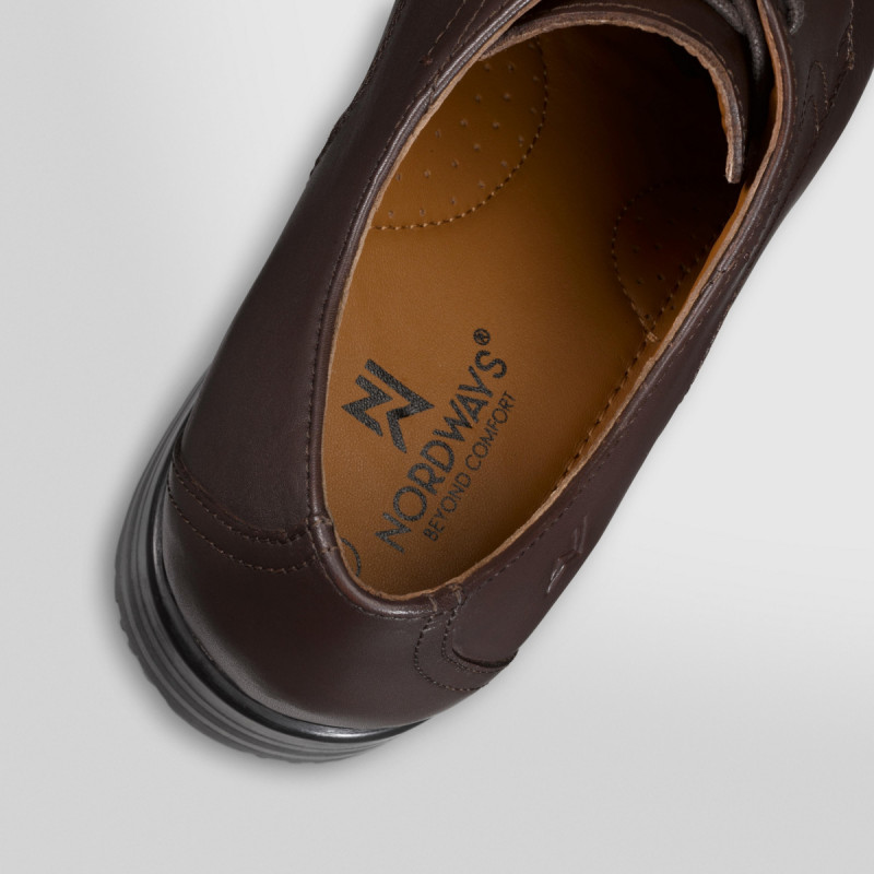 Chaussures à lacets basse marron 44 Nclass Nordways