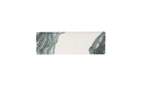 Plat Black en porcelaine vitrifiée 32x10 cm Tide Churchill