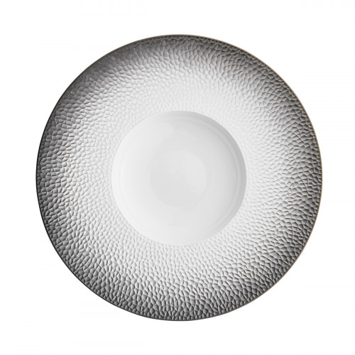 Assiette gourmet rond blanc porcelaine de limoges Ø 30 cm L' Fragment Degrenne
