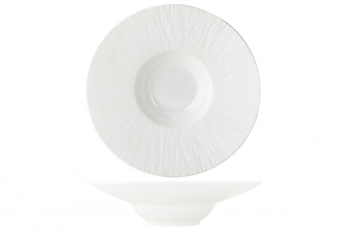 Assiette à pâtes rond blanc porcelaine Ø 23,8 cm Pure White Proof