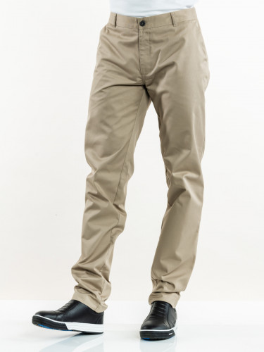 Pantalon de cuisine beige 48 Sabbia Chaud Devant