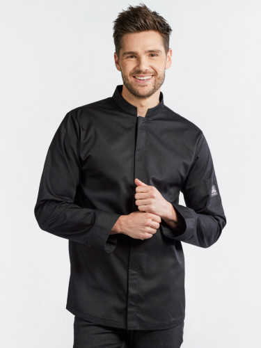 Veste de cuisine manches longues noir S Sabor Chaud Devant