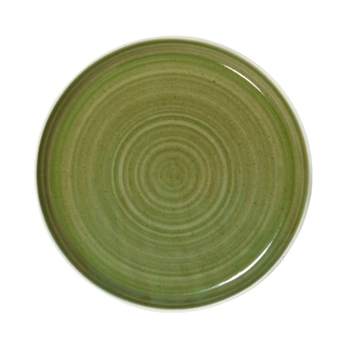 Assiette plate vert porcelaine Ø 27 cm Haven Lichen Accolade