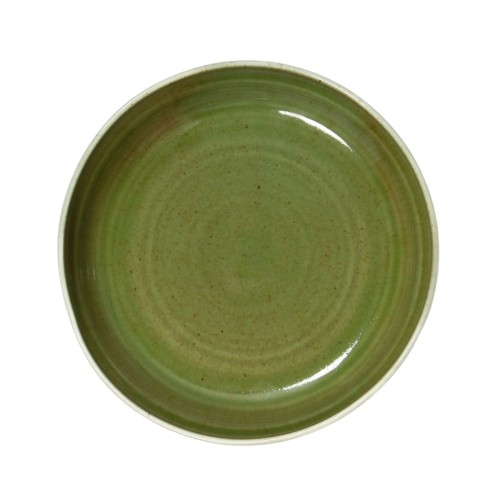 Assiette creuse vert porcelaine Ø 21 cm Haven Lichen Accolade