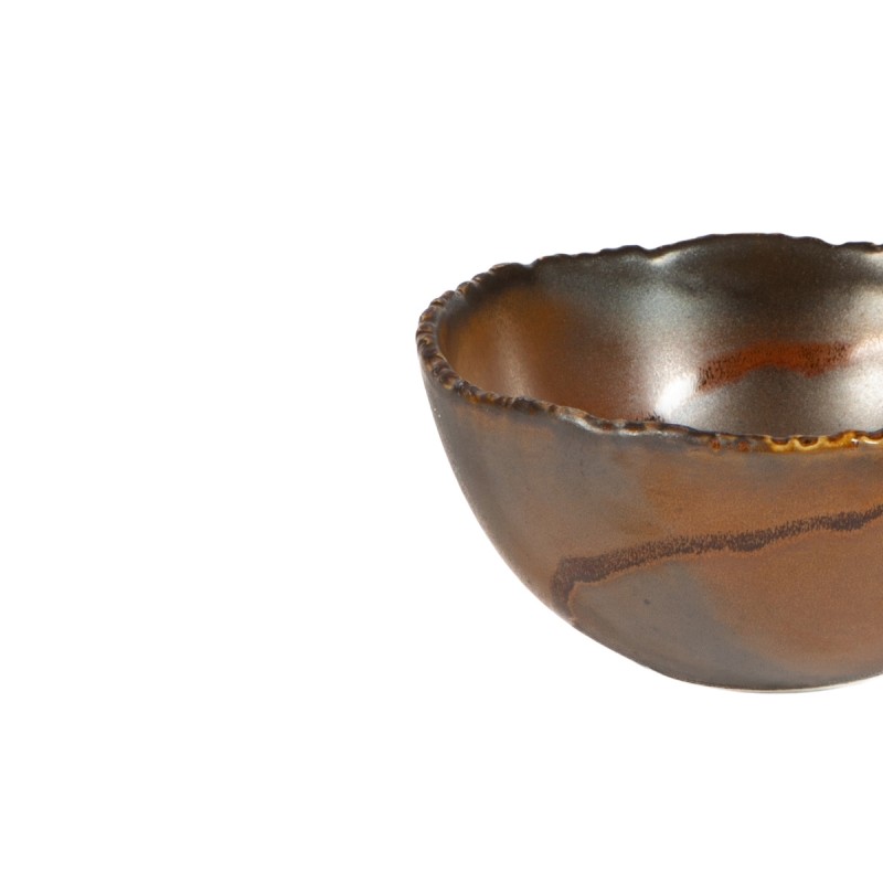 Bowl marron porcelaine Ø 11,5 cm Kaji Flame Accolade