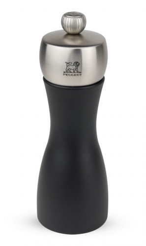 Moulin à sel droit noir 15 cm Fidji Peugeot Saveurs