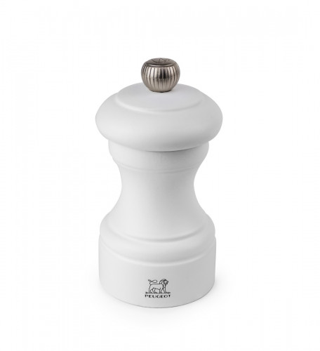 Moulin à sel droit blanc 10 cm Bistro Peugeot Saveurs
