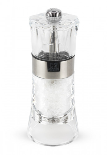 Moulin à sel droit transparent 14 cm Oslo Peugeot Saveurs